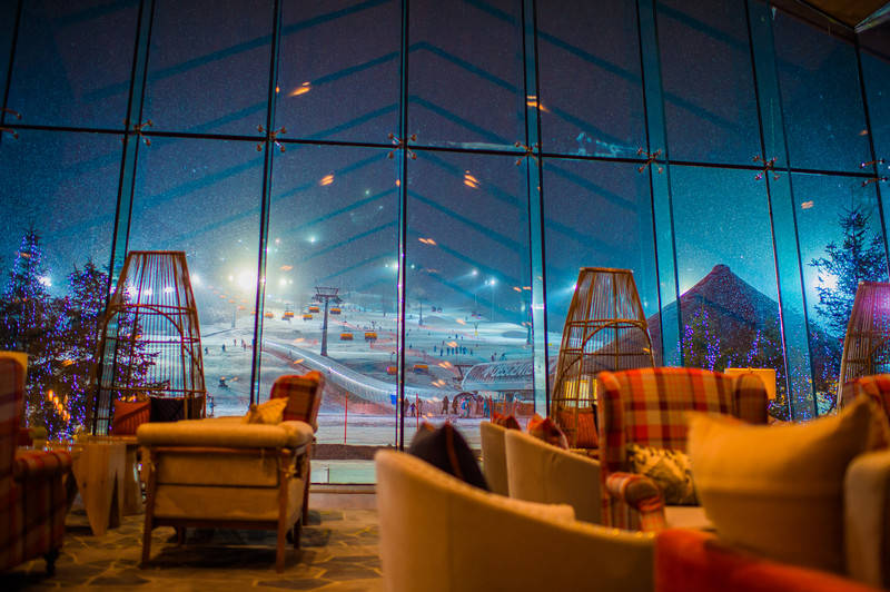 来松花湖滑雪必住的五星级酒店 不输北海道 王子