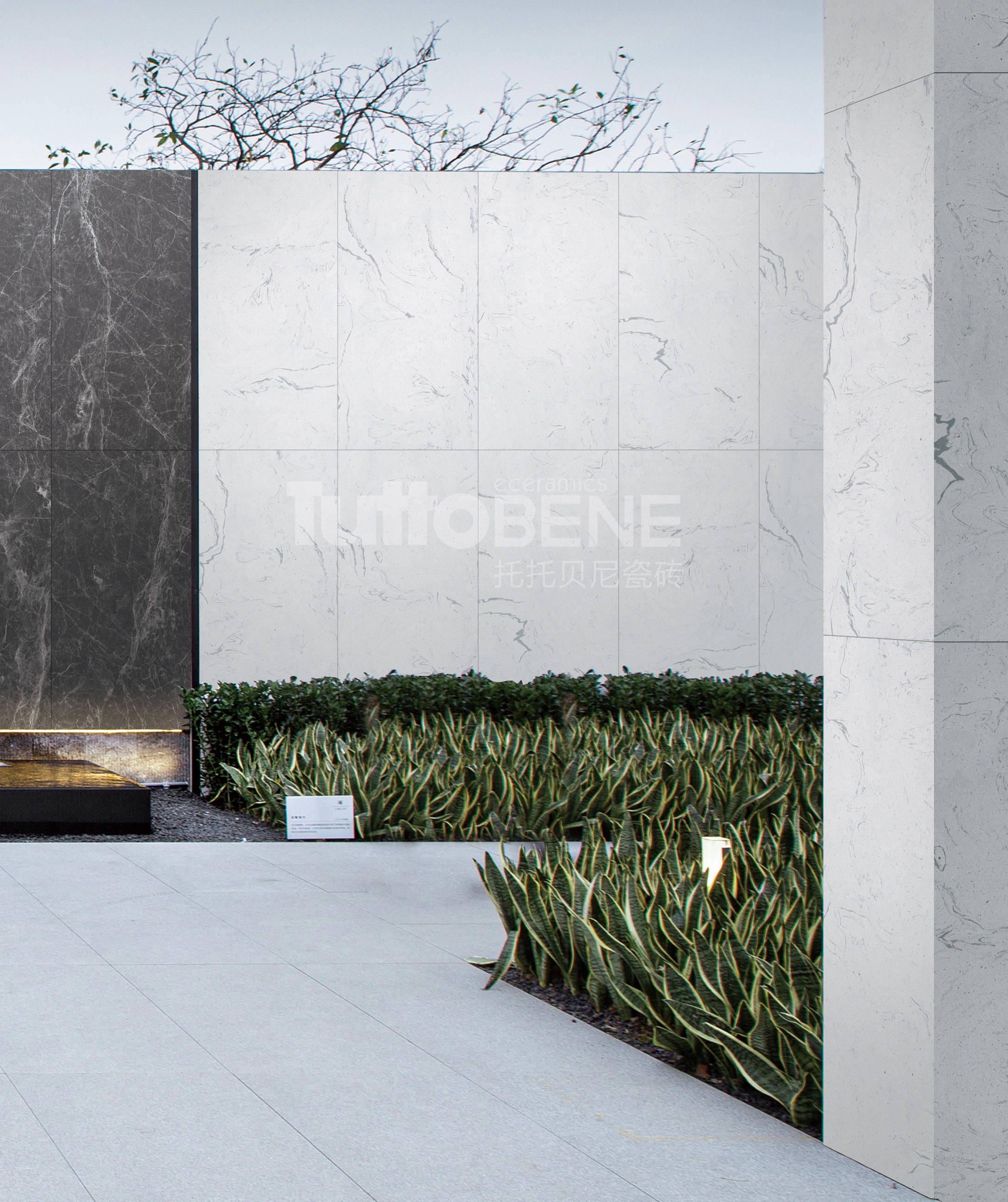 韵白tgt51211pm 仿古面 园林景墙/幕墙应用而立体弧面/立体槽面产品