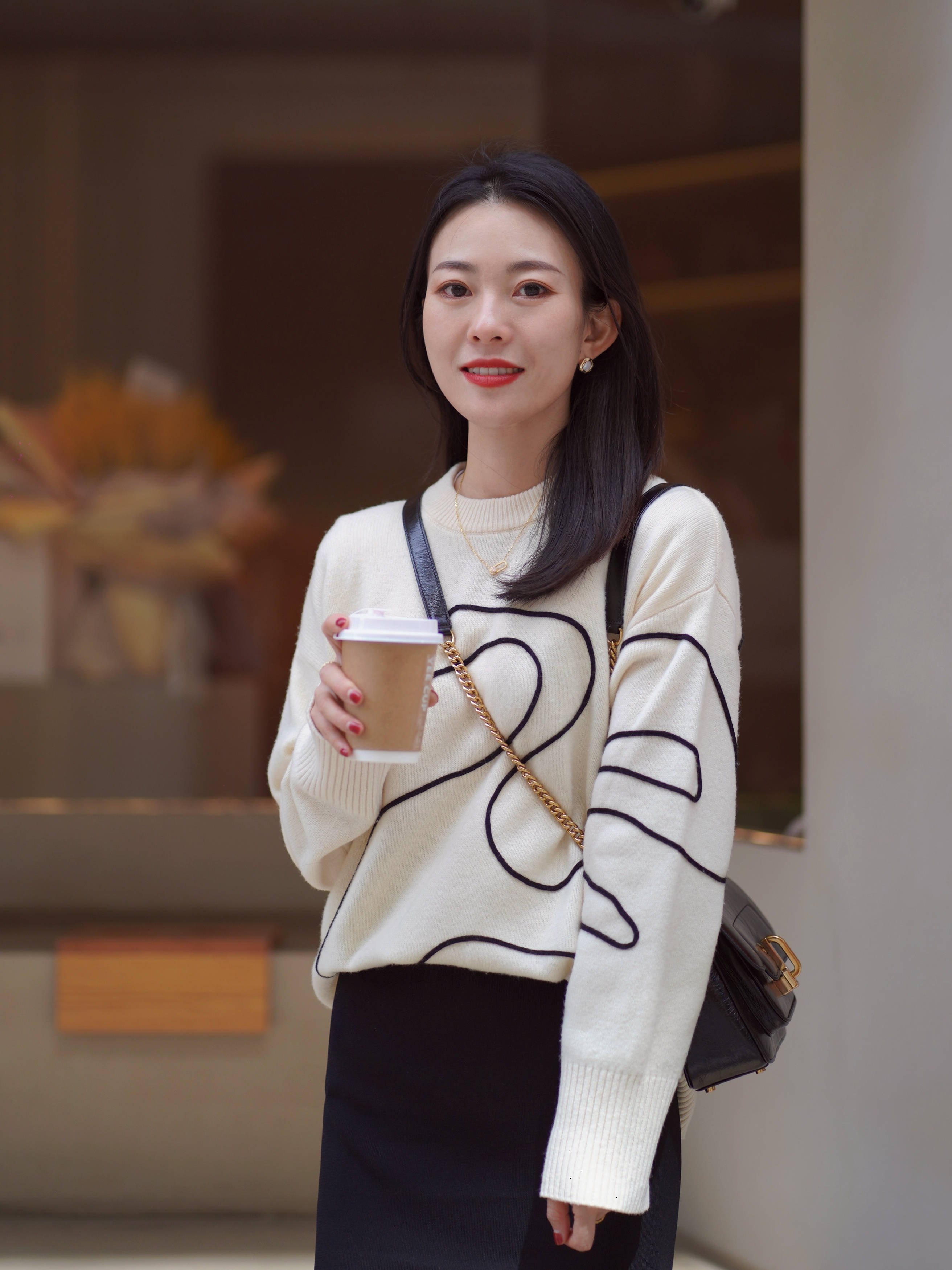 幸运 又见简约耐看的黑白配,ORANGE CUBE快乐开关项链点睛之笔