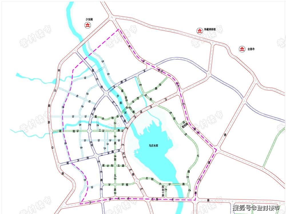 登封市道路规划图图片