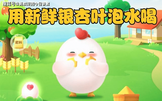 原创蚂蚁森林“用新鲜银杏叶泡水喝能够降血压”是真的吗？蚂蚁庄园今日答案