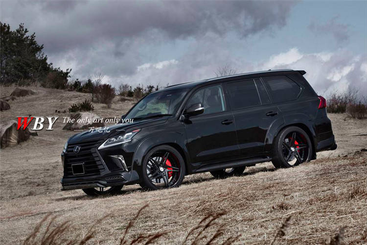 lexus雷克萨斯lx570改装日本aimgain纯vip小包围尾翼前后唇轮眉