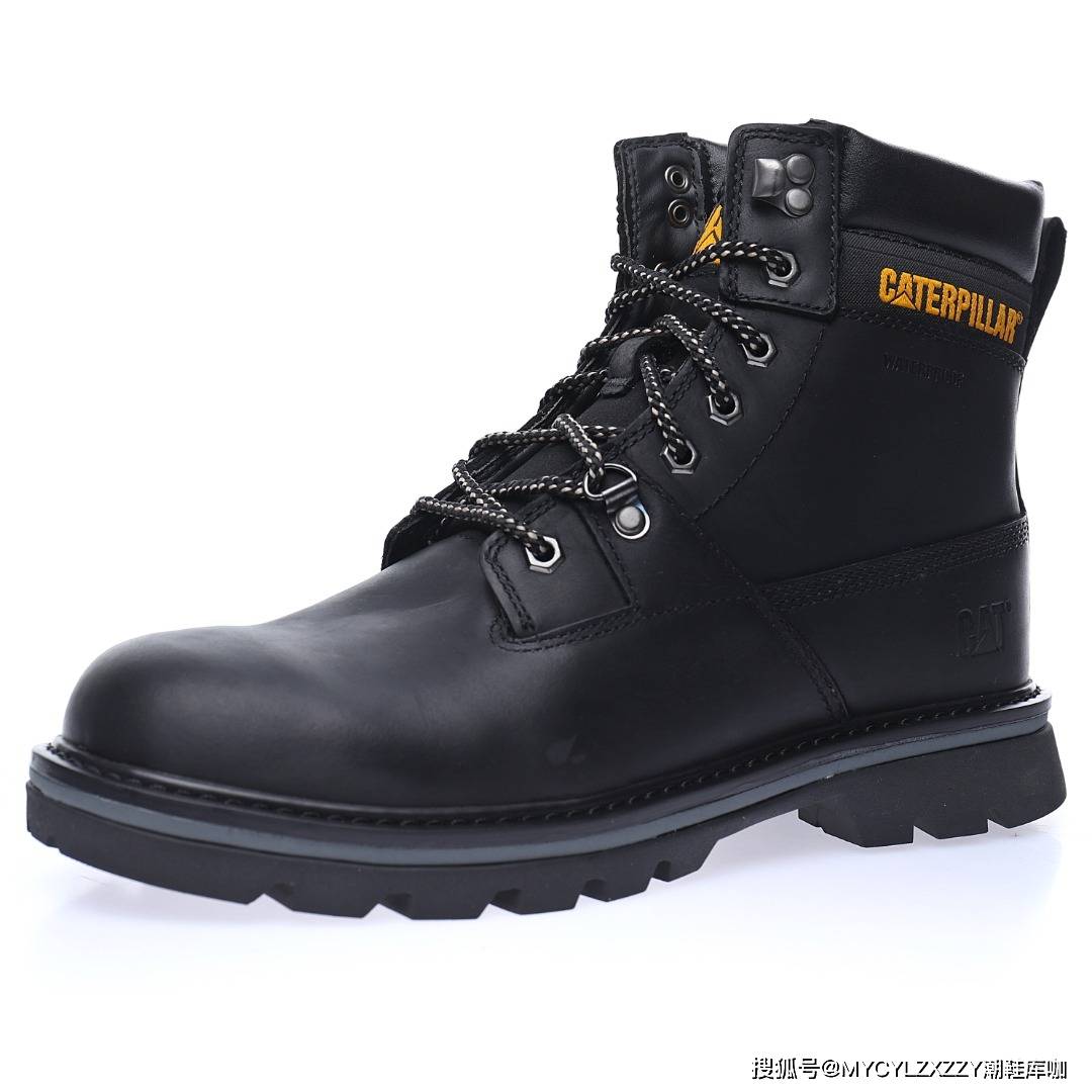 推土机 卡特CAT Miel Raz Mid 秋冬中帮牛皮系带马丁靴英伦工装户外休闲百搭鞋P720228