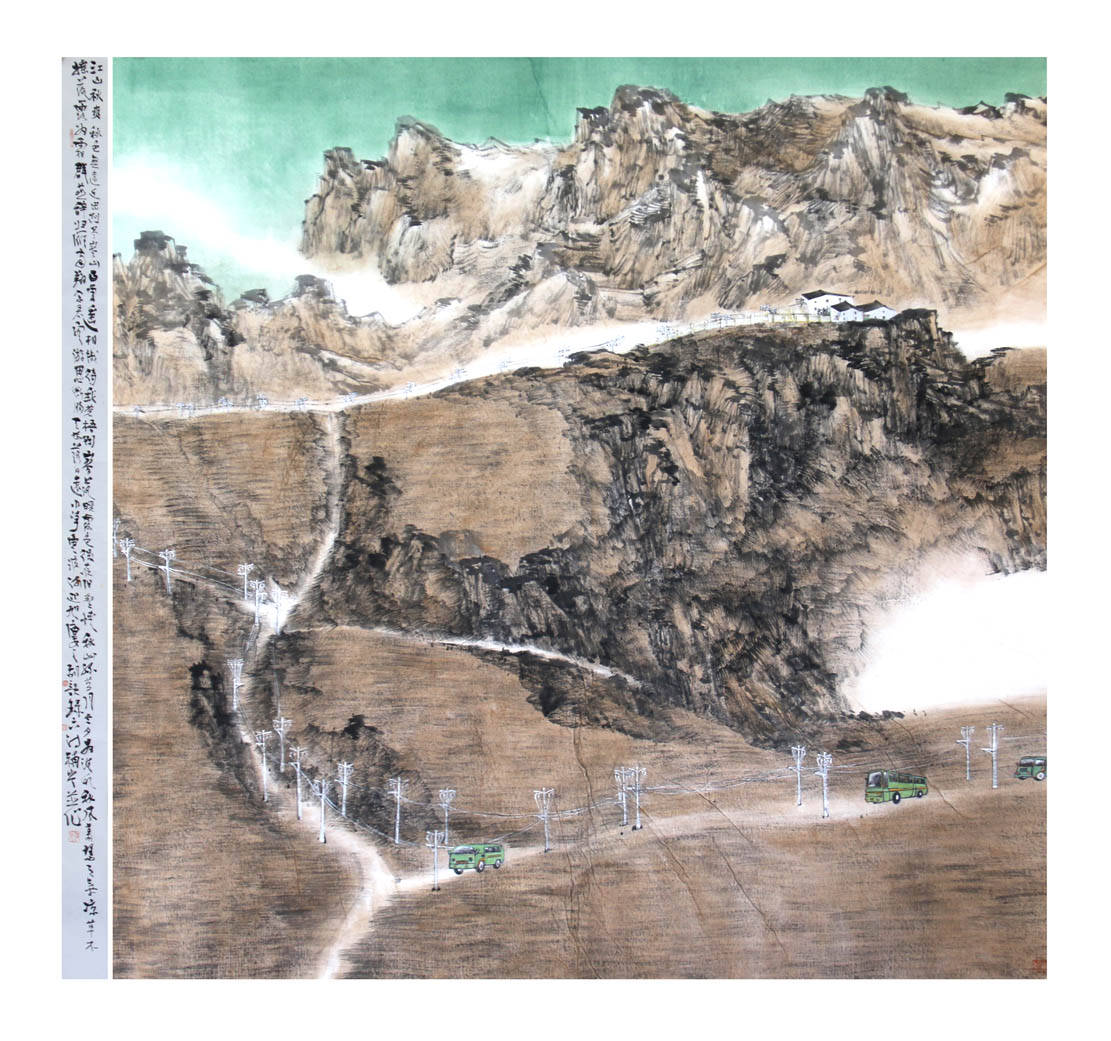 著名画家胡韵作品欣赏_山水_画集_浙江