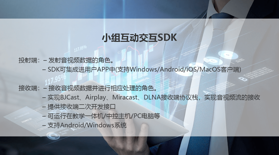 必捷投屏SDK解决方案，推出AirPlay、Miracast、DLNA、GoogleCast等接收端SDK