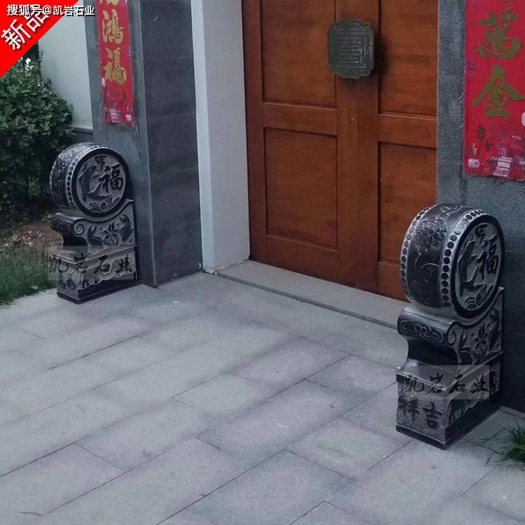 别墅门口石雕抱鼓石门鼓石雕刻