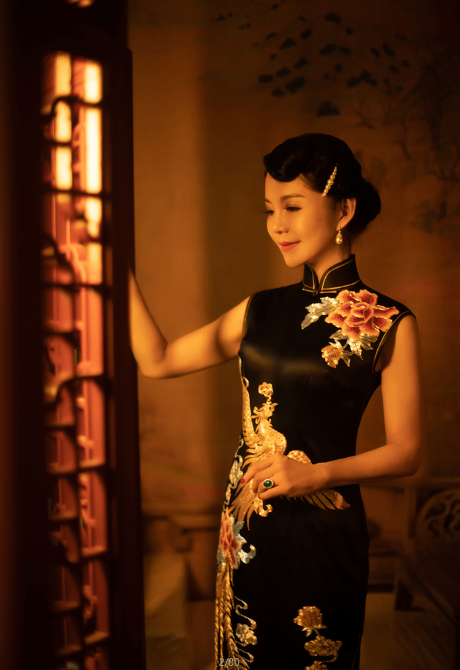 玉带 旗袍写真,那一束朦胧的光,诉说着风花雪月的情来情往