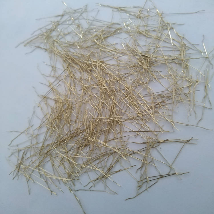 镀铜微丝钢纤维构造设计