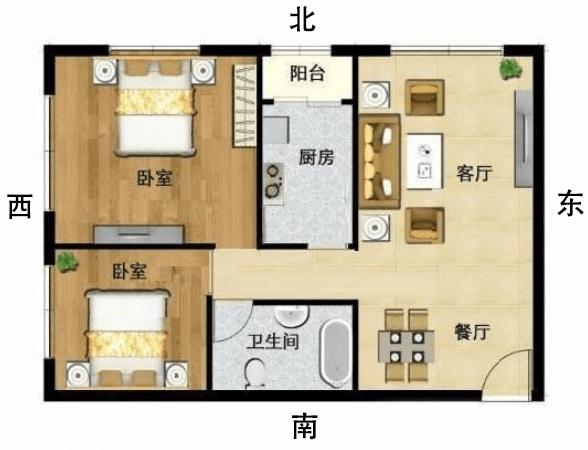 户型图风水丨东南开门,卫生间在西南_房青龙_房东南_李计忠