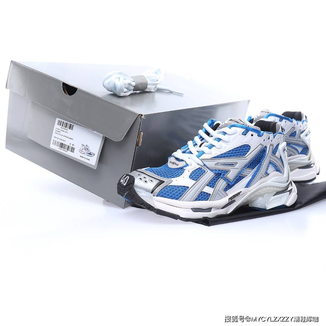 Silver 巴黎世家BALENCIAGA Runner Sneaker慢跑低帮复古野跑潮流姥爹风运动慢跑鞋