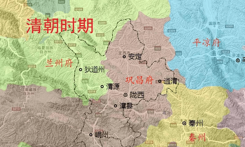 甘肃失策弃陇西设定西为市断了陇右陇西的文脉