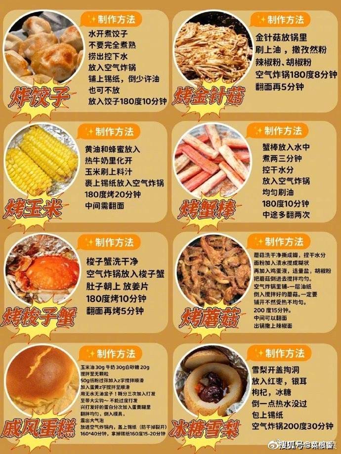 烤红|【48款空气炸锅美食食谱】附详细做法！一看就会，有手就能做！