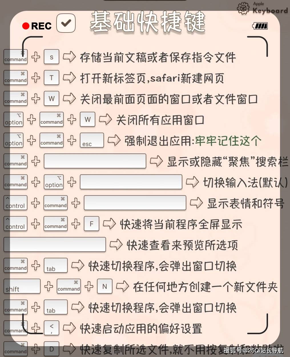 干货108个mac电脑快捷键大全建议收藏