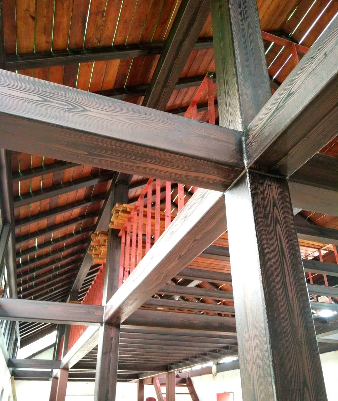 河南巩义钢构建筑金属面复古木纹漆效果图-搜狐大视野-搜狐新闻