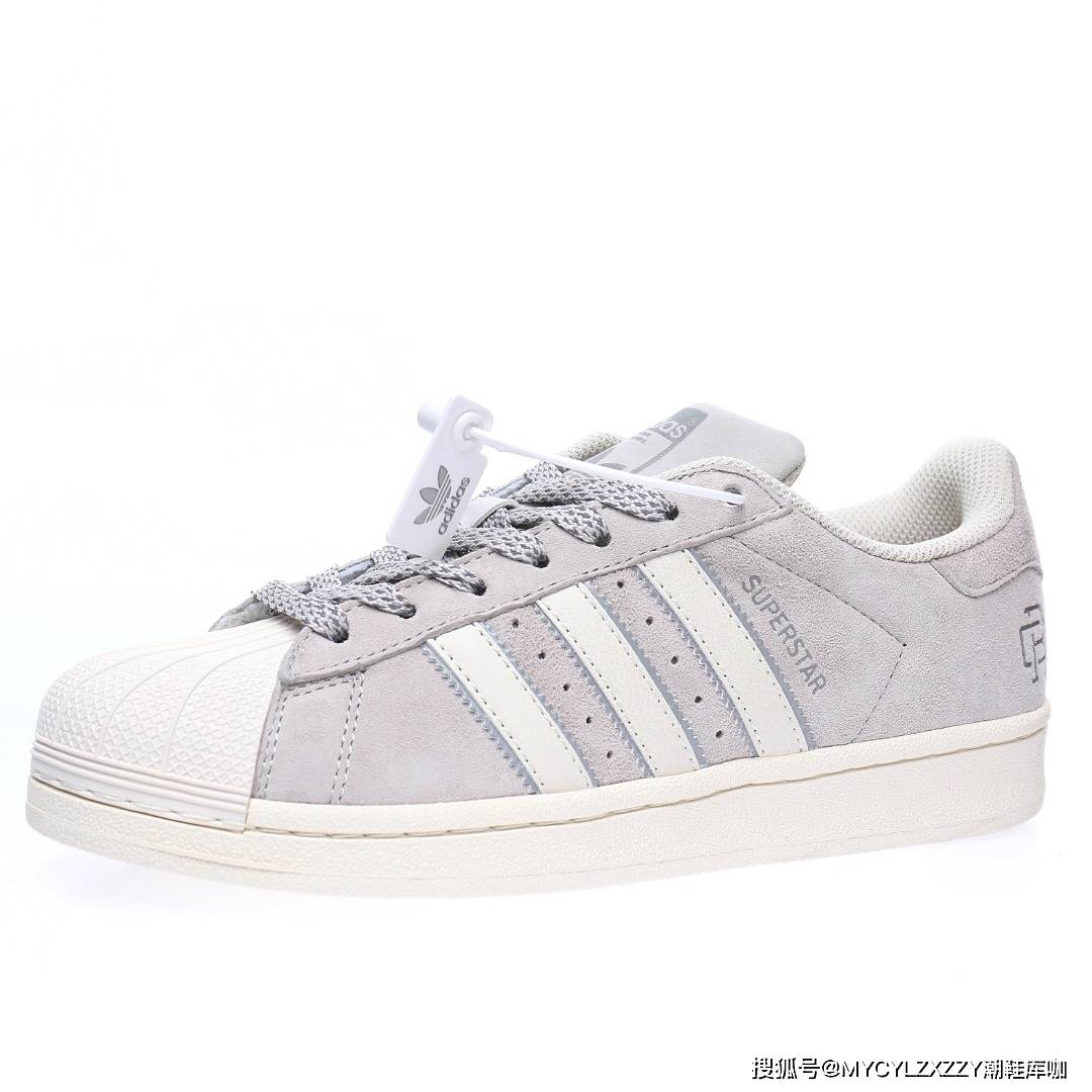 品牌Adidas三叶草 Originals Superstar 贝壳头低帮休闲运动板鞋3M满天星 BS0911