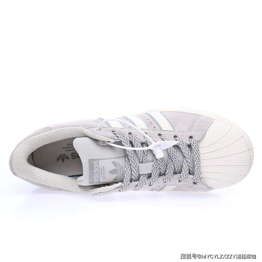 品牌Adidas三叶草 Originals Superstar 贝壳头低帮休闲运动板鞋3M满天星 BS0911