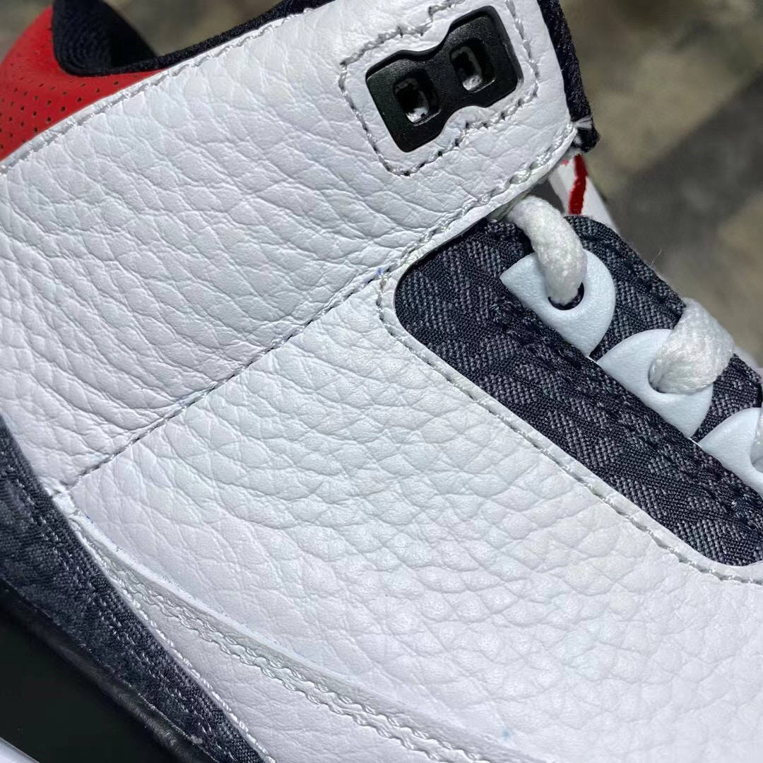 乔丹aj3火焰红airjordan3firered白红日本限定篮球鞋