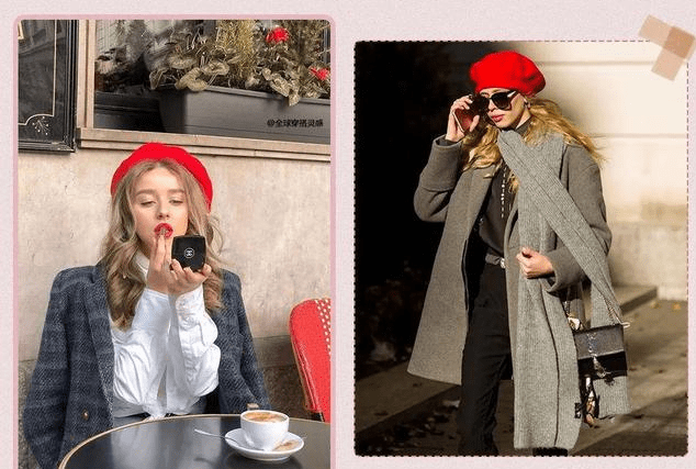 颜色 新年红热情奔放,多穿这红棕色大衣太显气场了,好看还保暖