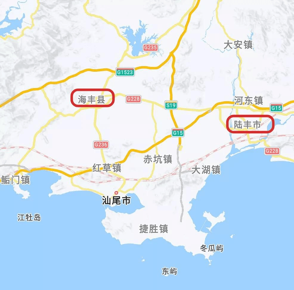 广东汕尾地图位置图片