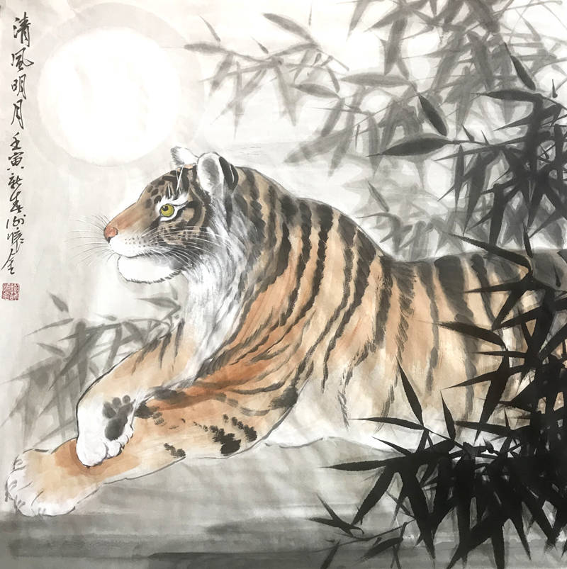 作品集|如虎添“艺”虎年虎画贺新春——谢怀金