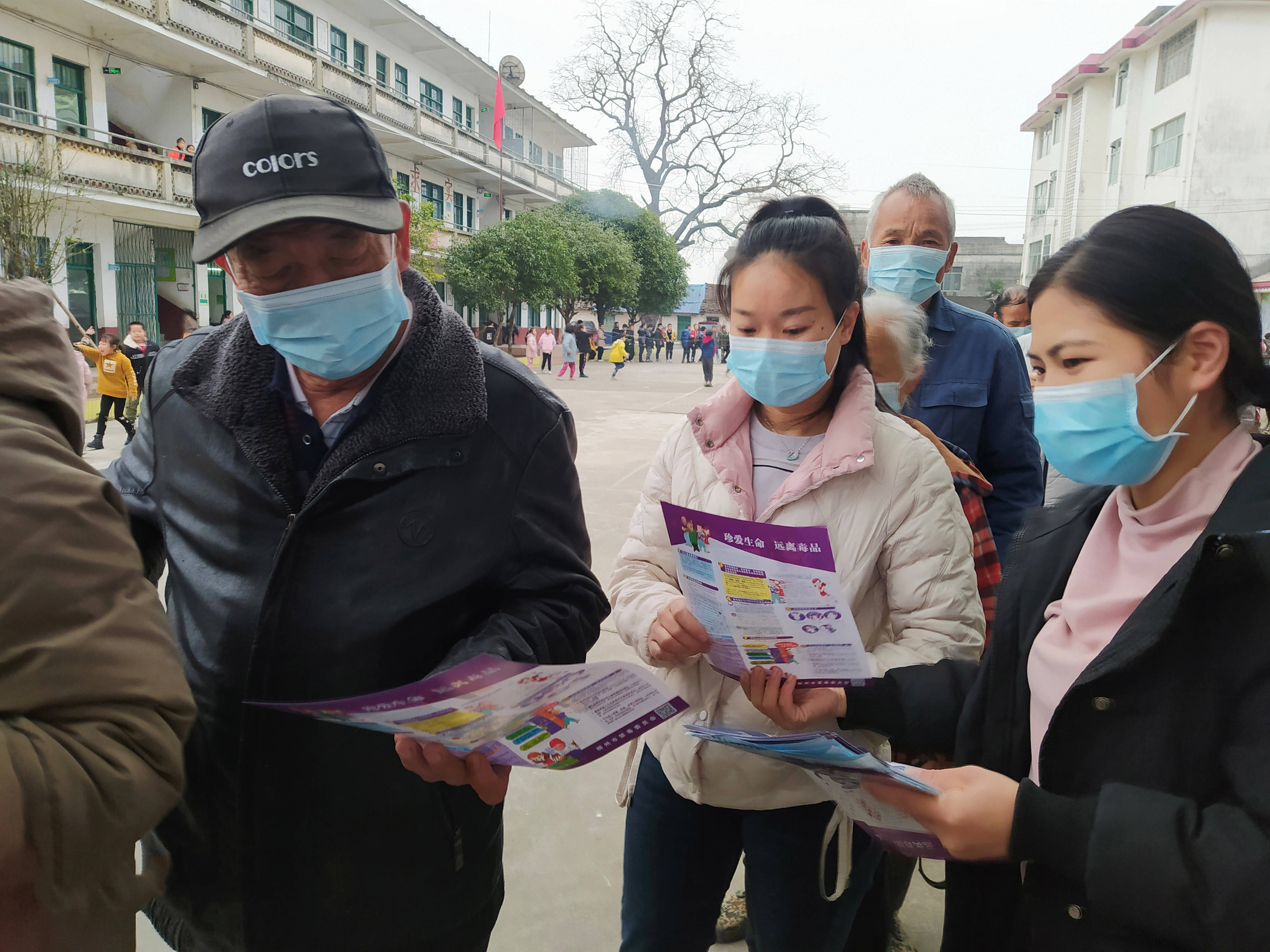 沙埔镇疫情防控演练进行时禁毒反邪防诈来相伴