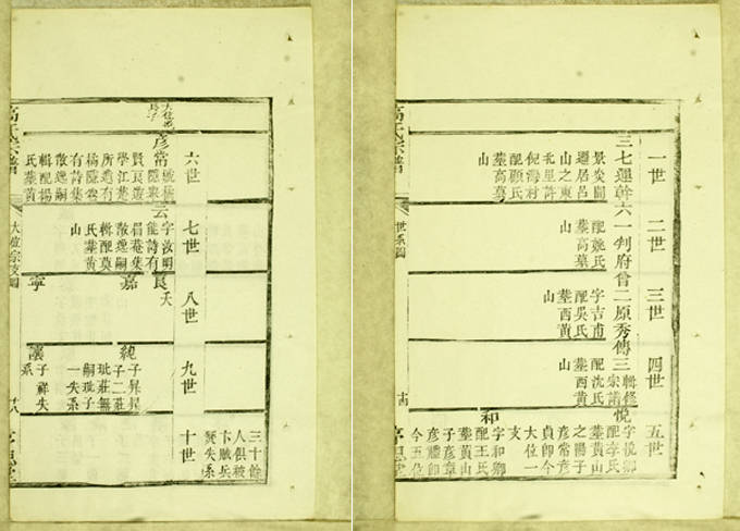 两套高氏族谱古籍——湖州长兴县及双溪古镇地区