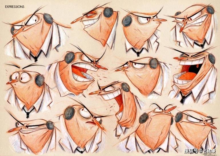 欧美风人物表情绘画参考