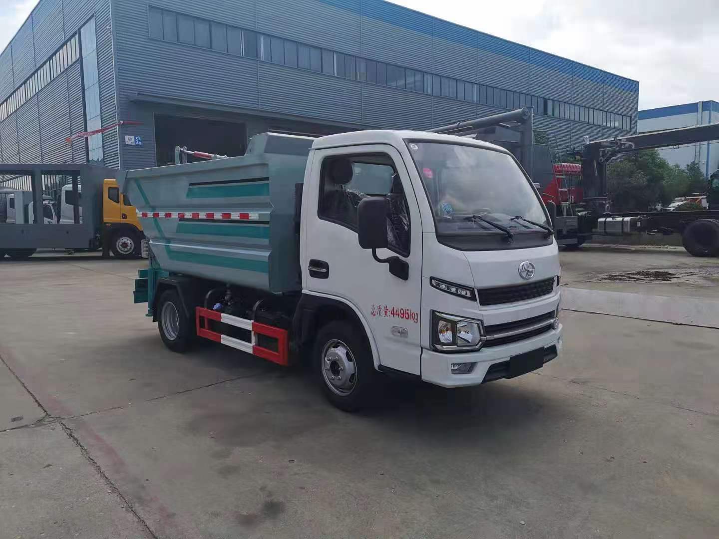 国六跃进福运s80柴油后装自卸垃圾车