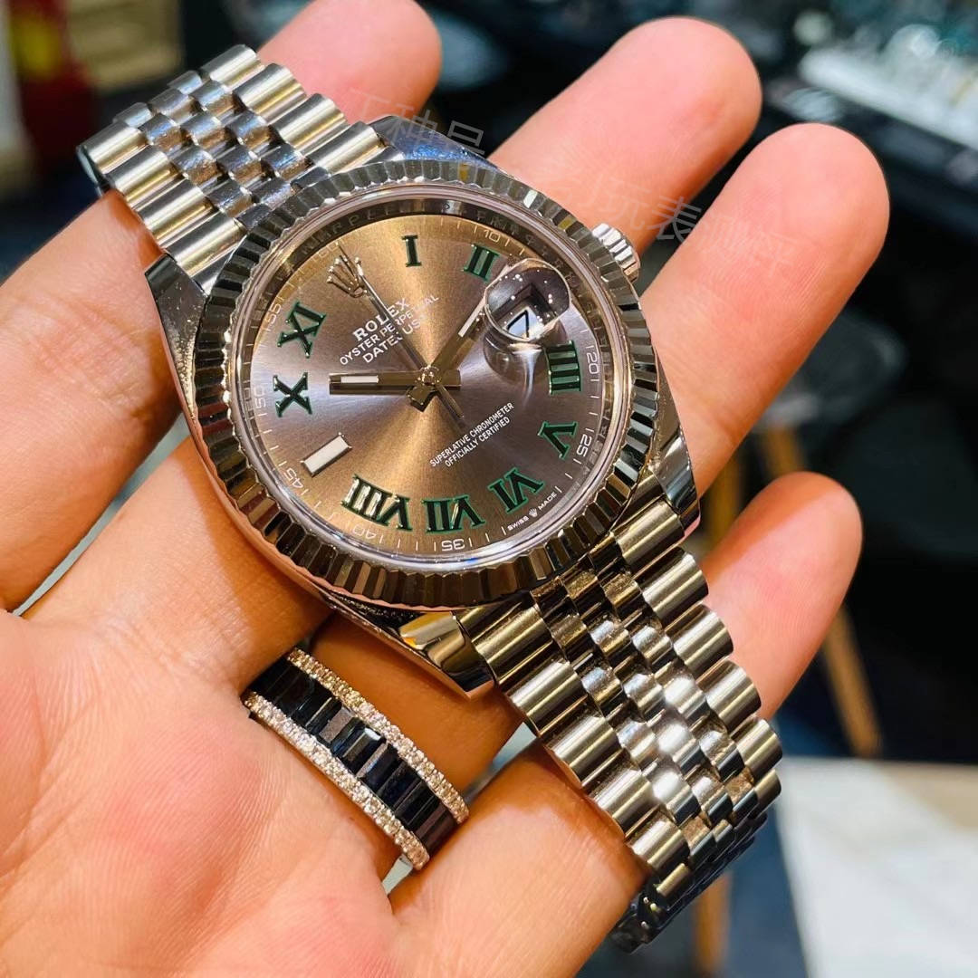 劳力士日志花样改装各种正品配件随意搭配最美还是绿萝