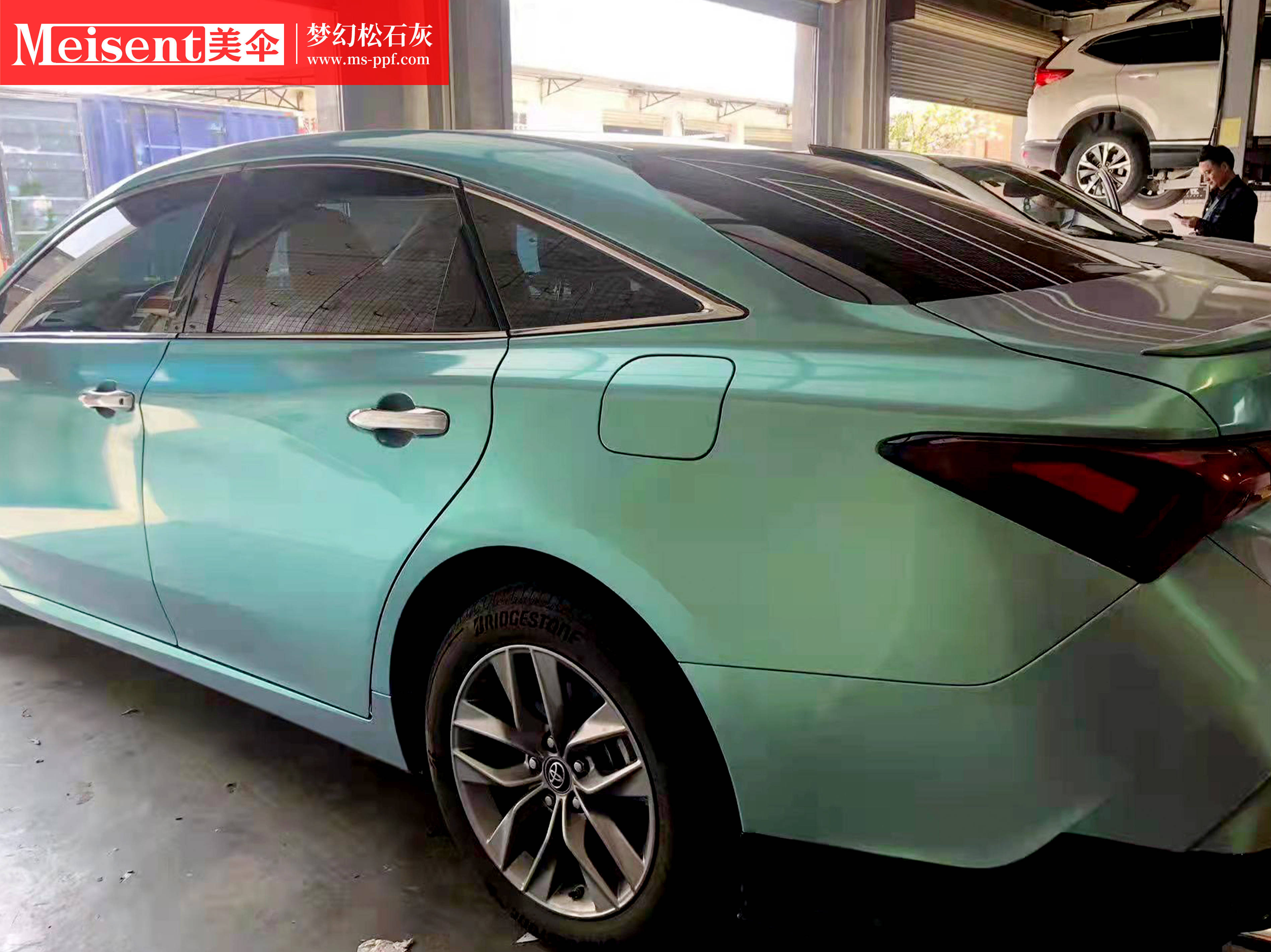 美国meisent美伞改色膜梦幻松石灰丰田亚洲龙