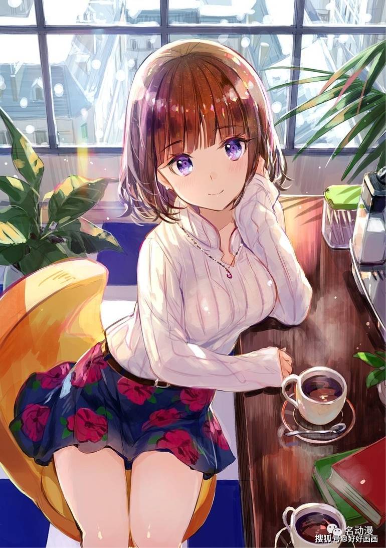 藤原老师明艳绚丽的色彩插画欣赏_画面_时候_作品