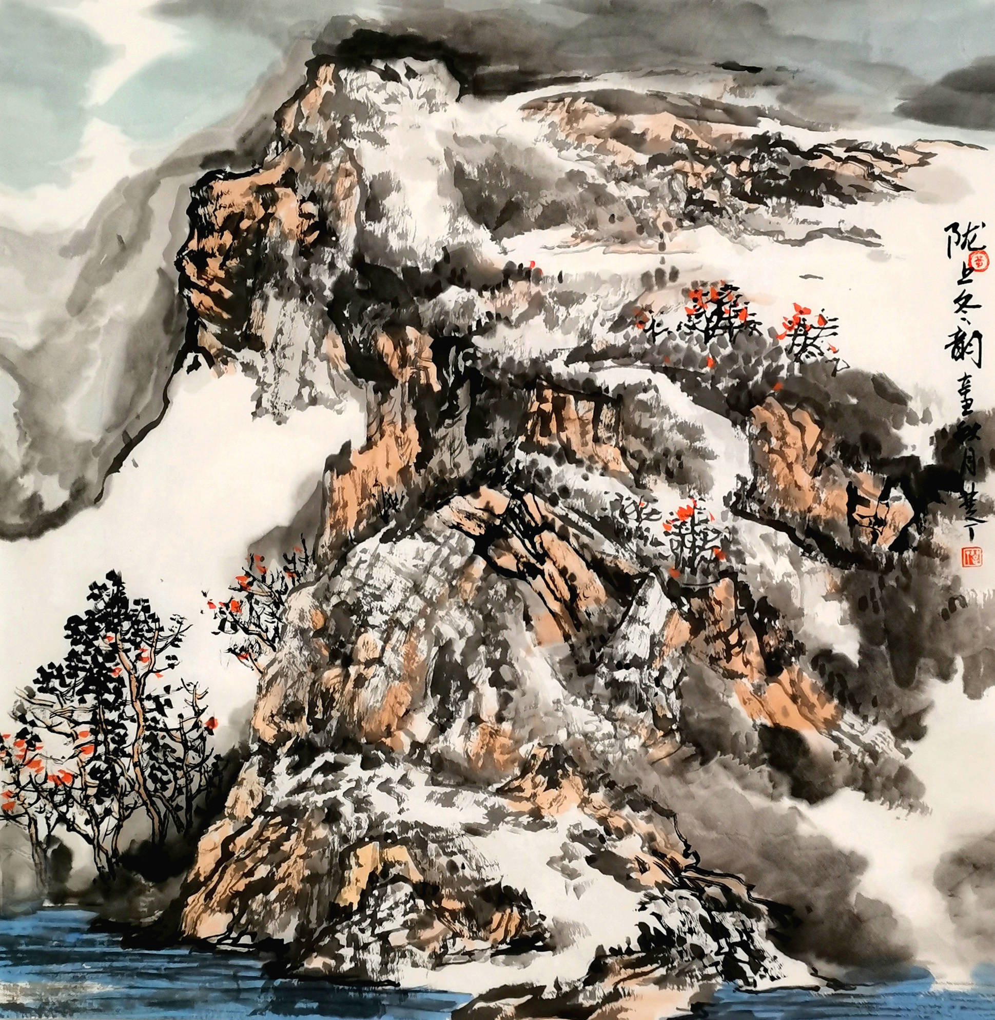 黄文斌——北派风貌师恩钊北派山水工作室师生展_cm_北京_湖北省