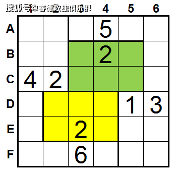 不规则数独规则:在空白格内填入数字1-6,使得每行每列每个粗线围成的