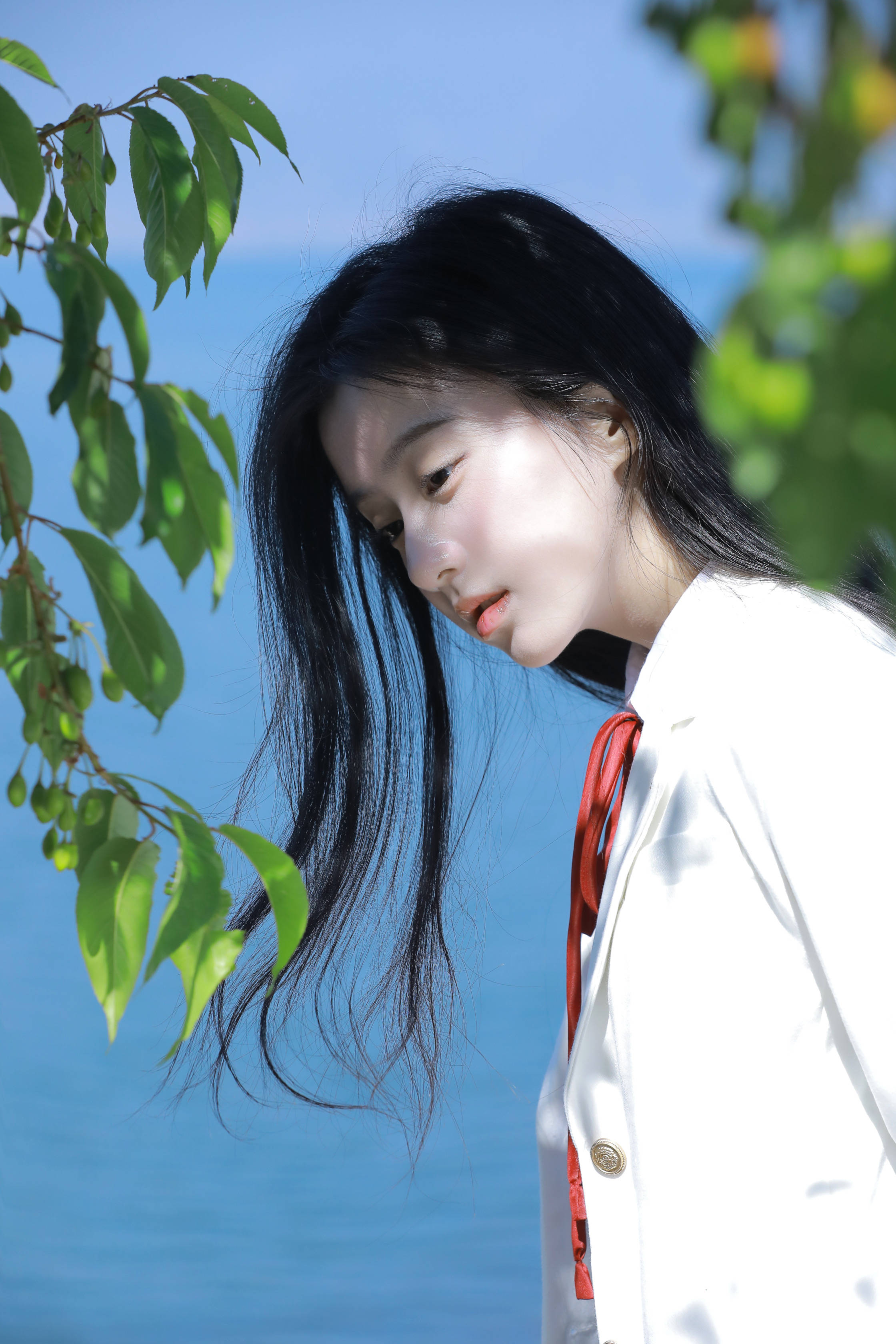 樱花不及美人笑包上恩春日jk风写真氛围感拉满