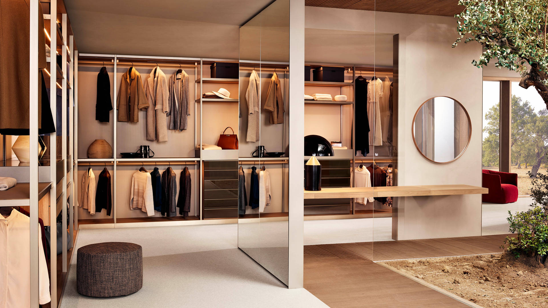 poliform衣柜定制低调奢华的衣帽间