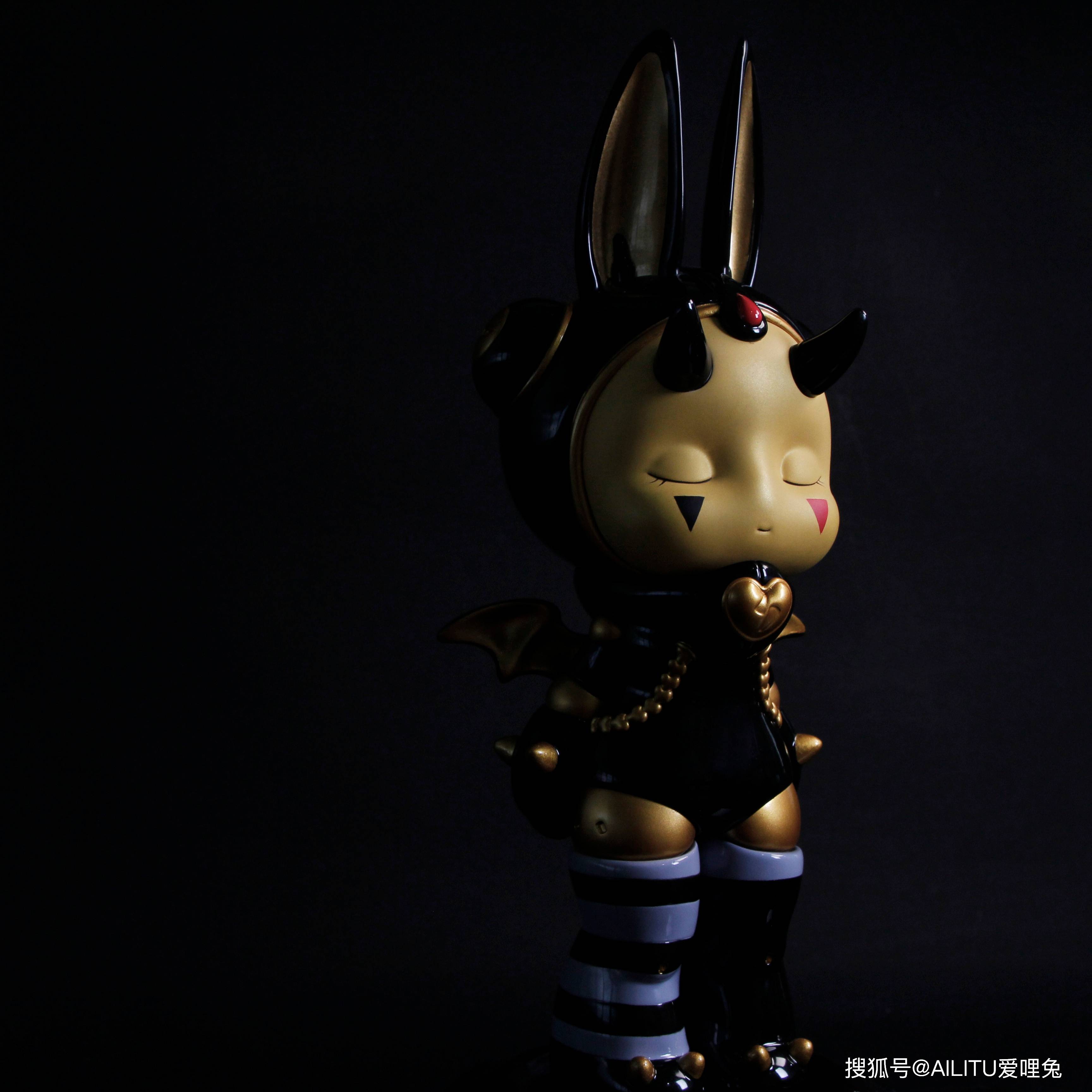 潮玩新品ailitu爱哩兔恶魔黑夜里的孤独幻想