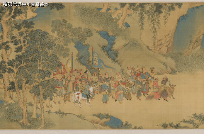 原创职贡图少数民族朝贡画卷明仇英绘