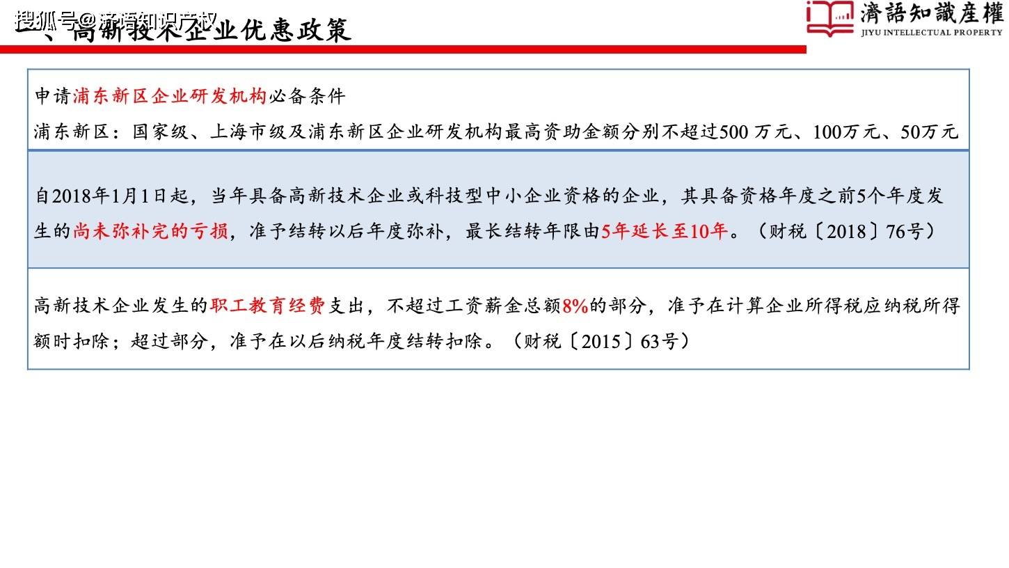 原创高新技术企业认定及研发费用加计扣除详细解读