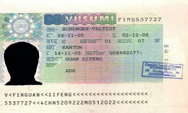 澳大利亚签证样本图片