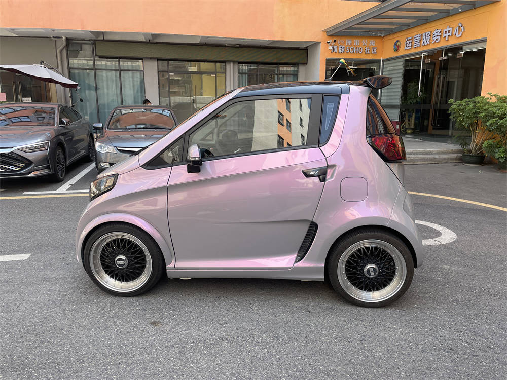 汽车贴膜众泰e200全车贴膜改色梦幻火山灰