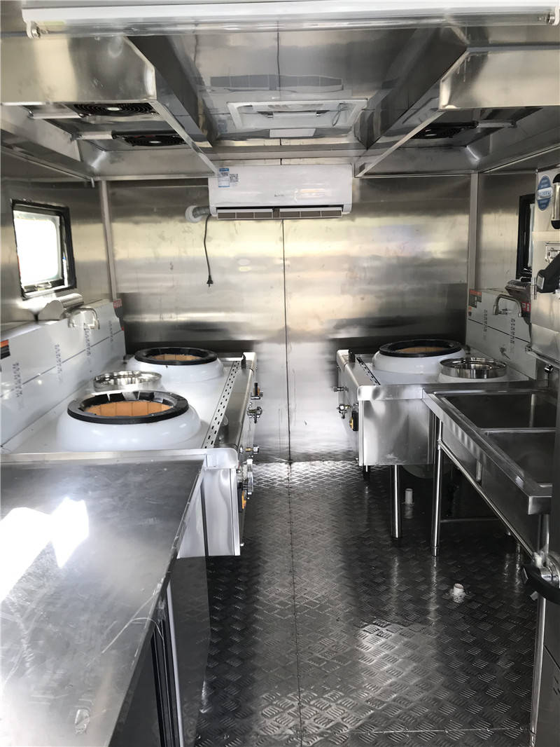 多功能快餐卡,东风牌红白喜事车 流动厨房餐车炊事车