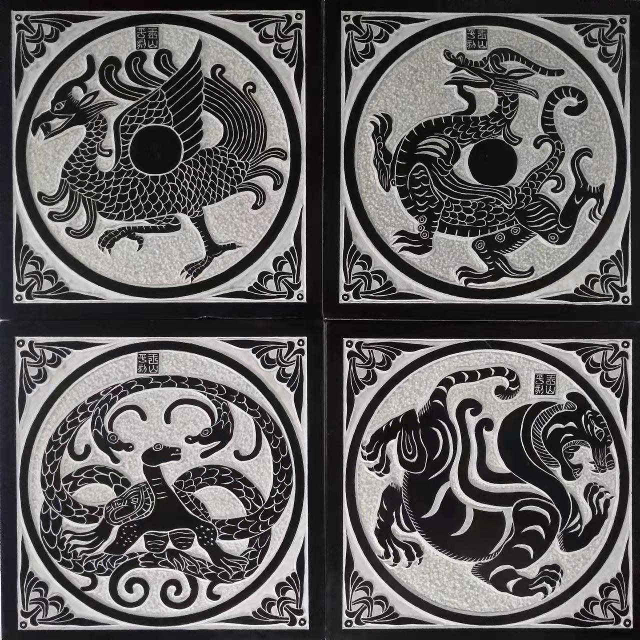 专注艺术创作,艺术家王山平汉画像石作品赏析_生活_父母_时光