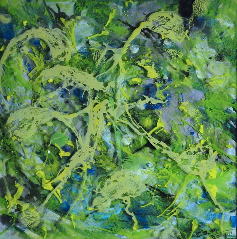 仓爱民自创透叠画艺术将生活透叠成画