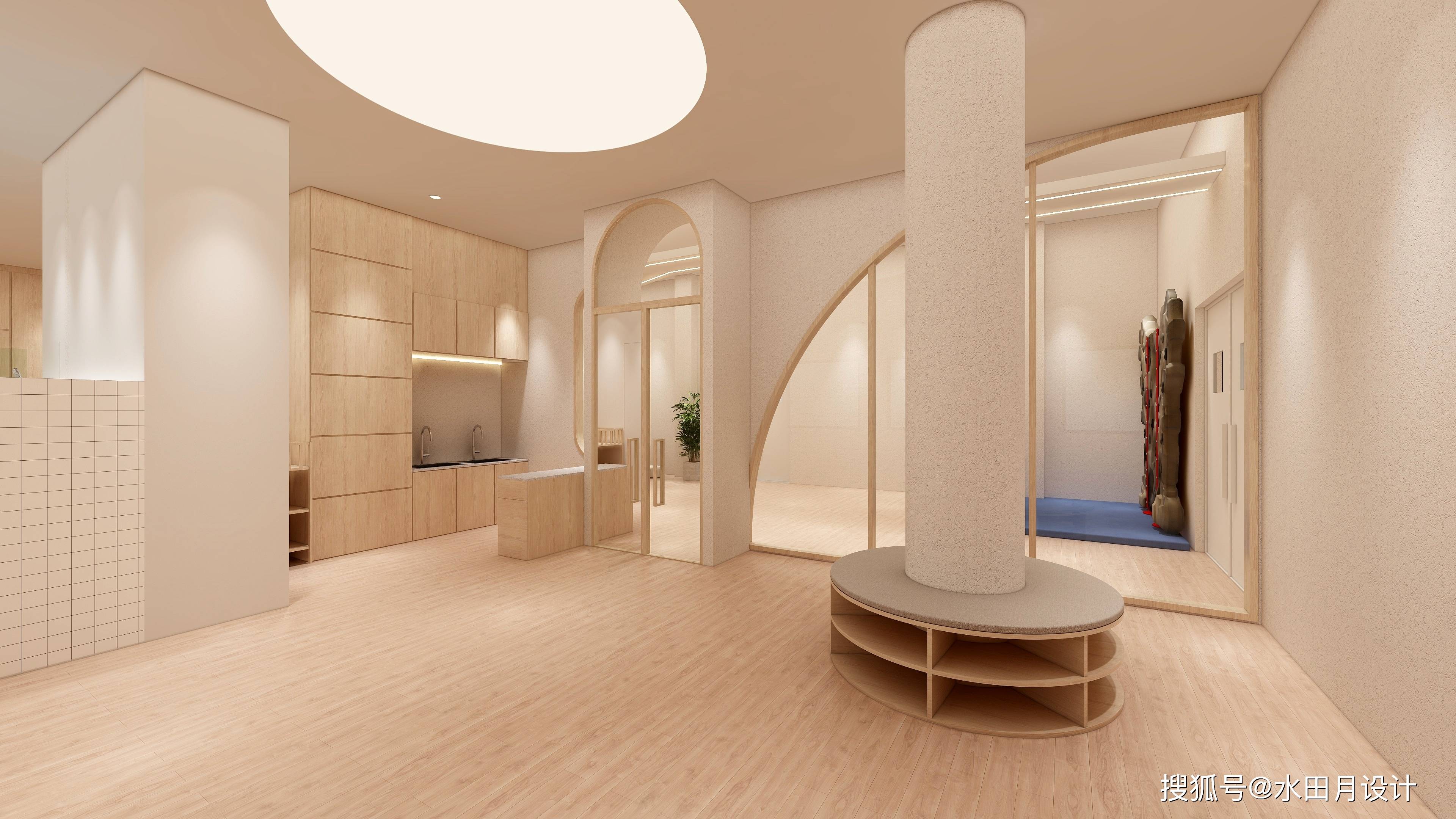 现代简约原木风幼托机构设计