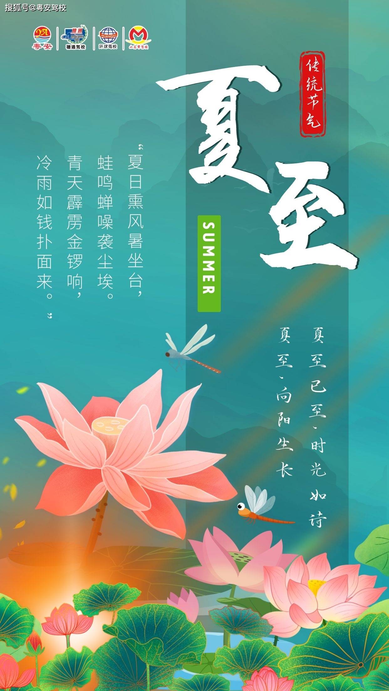 今日夏至祝您夏安