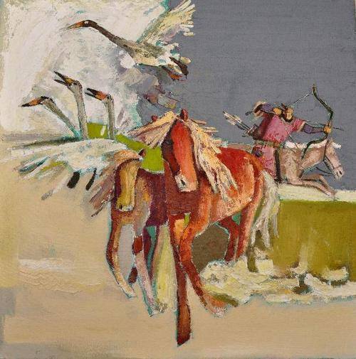 阿斯巴根油画作品