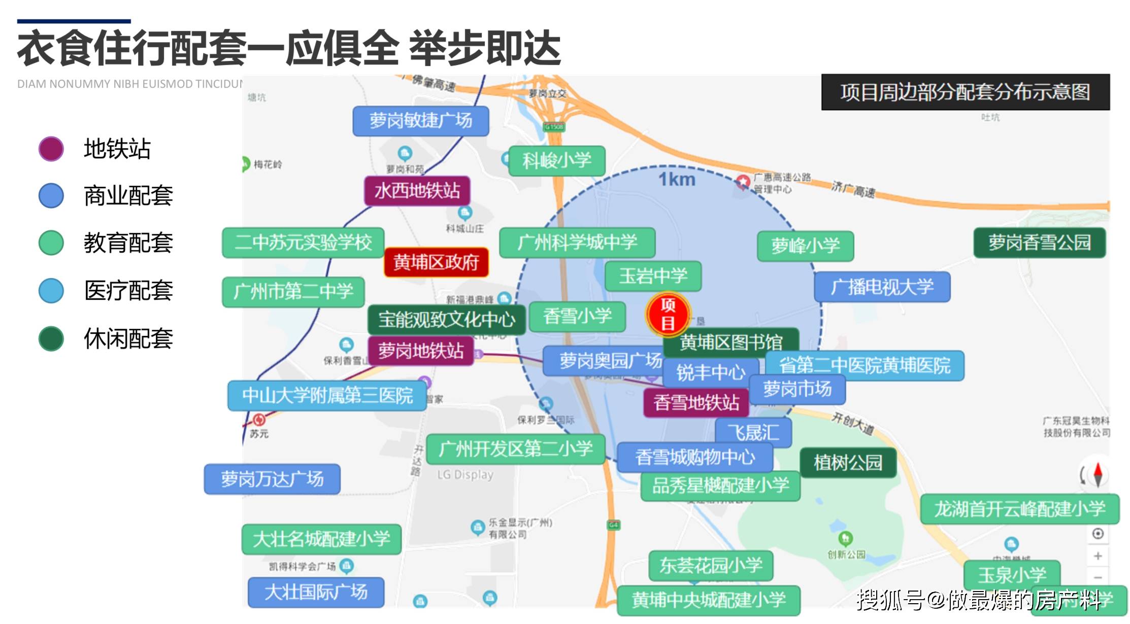 萬薈商業廣場,萬達廣場教育配套:廣州科學城中學,玉巖中學,香雪小學