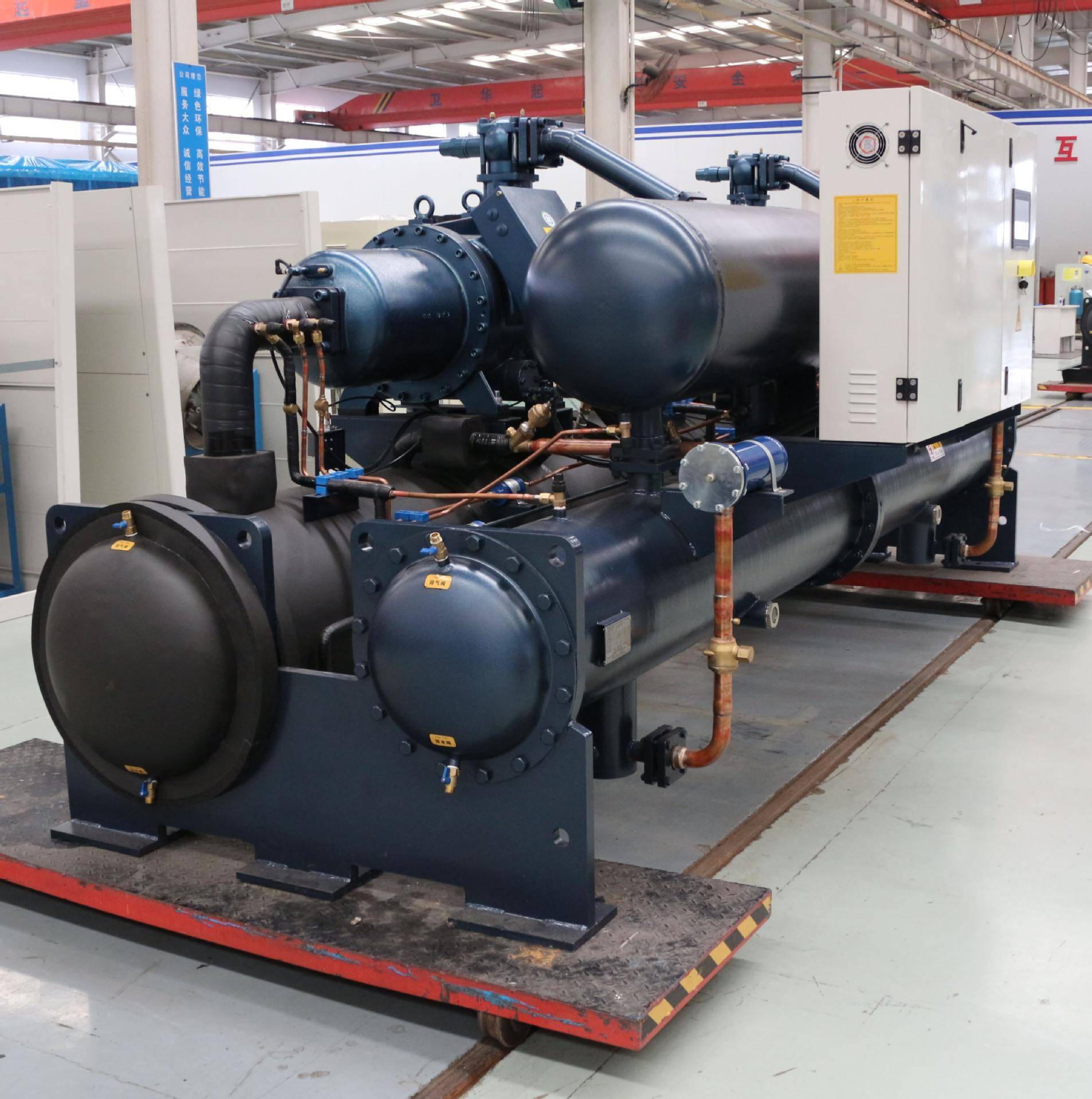 商用空调安装,大型冷水机安装_压缩机_冷凝器_冷却