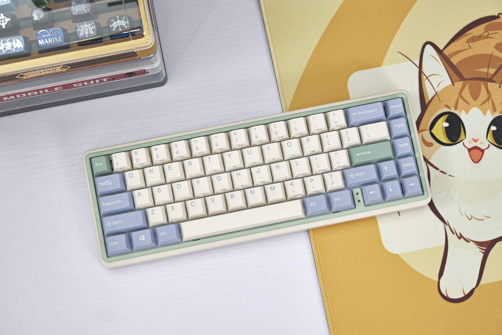 最治愈的配色阿米洛minilo尤加利双模静电容机械键盘分享