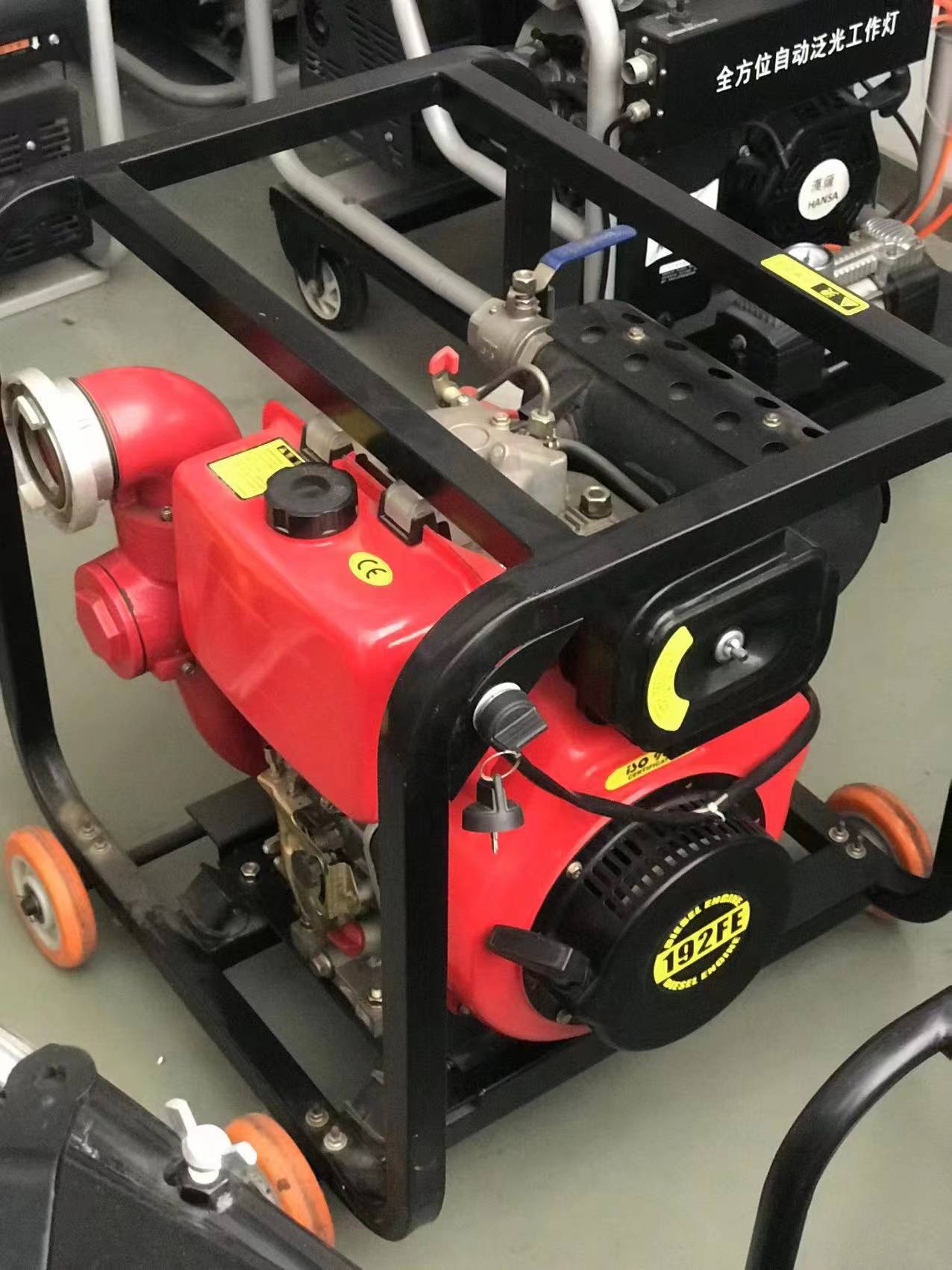 应急抢险移动式消防泵3寸高扬程柴油手抬泵_水泵_真空泵_系统